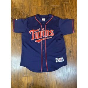 Vintage 90s Majestic Minnesota Twins MLB Jersey Mens XL Mauer #7 Embroidered USA